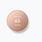 nest thermostat in sand color