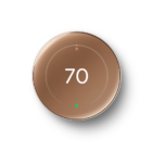 nest learning thermostat 4th gen polished gold-esmart-home-dubai-uae